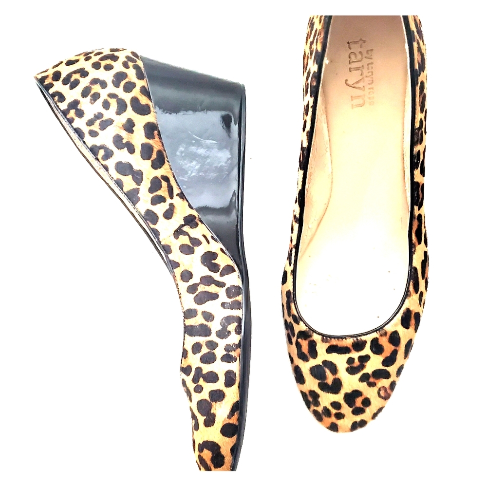 Taryn Rose Leopard Print Wedge Shoe